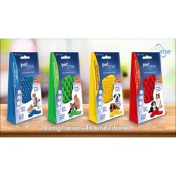 Brosse à poils longs pour chat Pet+Me, verte