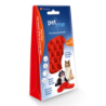 Brosse à poils longs pour chien Pet+Me Rouge