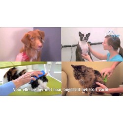 Brosse à poils longs pour chien Pet+Me Rouge