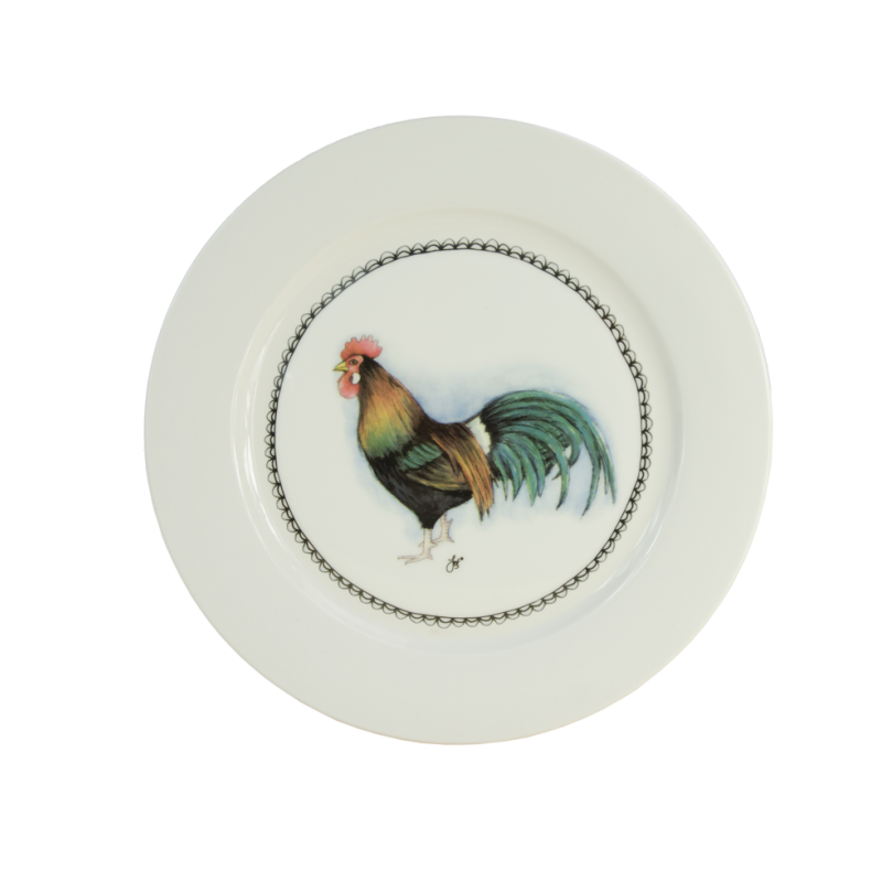 Boerenwinkel Assiette Petit Déjeuner Coq