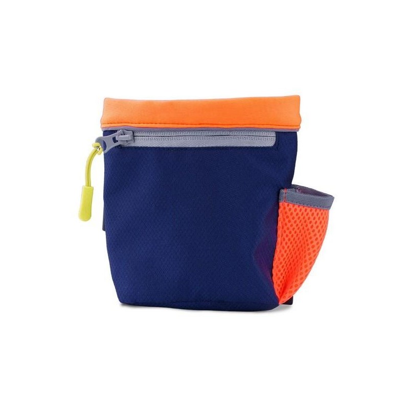 Sacoche friandise Train & Treat bag  bleu marine/ corail