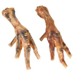 Pattes de poulet séchées - Friandise naturelle pour chien 250g