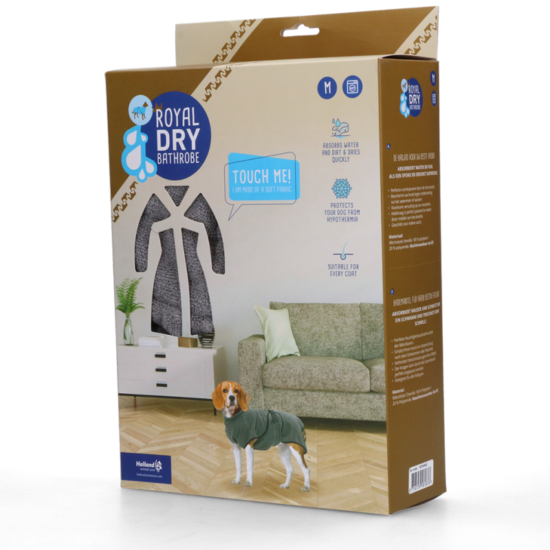 Peignoir Royal Dry pour chiens M