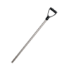 Manche de pelle aluminium 28x105 cm Manche noir