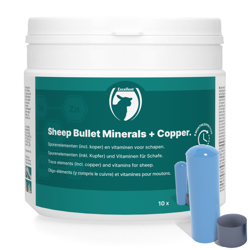 Excellent Sheep Bullet Minerals + Cuivre 10 pièces