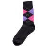 Chaussettes d'équitation gris foncé/rose/violet 43-46