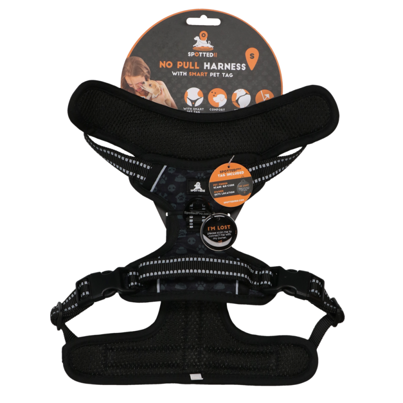 Spotted! Harnais Pro No Pull Gris foncé S