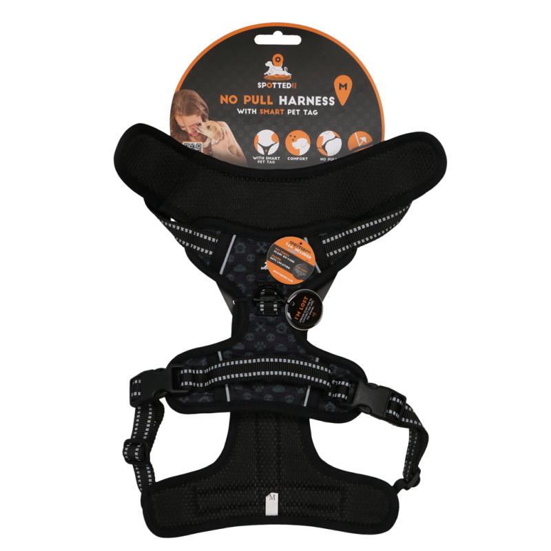 Spotted! Harnais Pro No Pull Gris foncé M