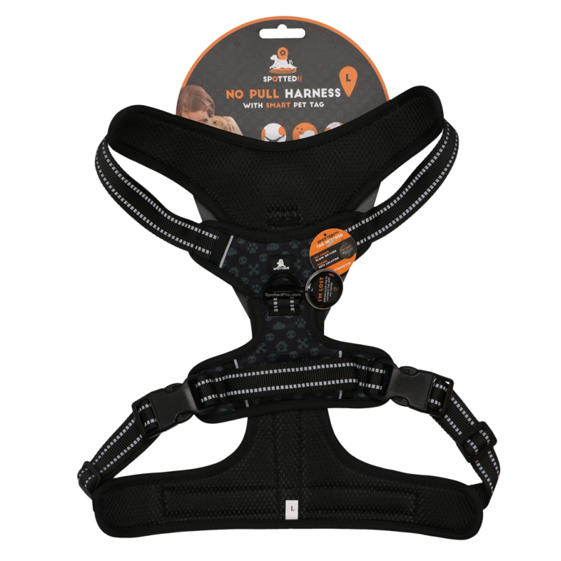 Spotted! Harnais Pro No Pull Gris foncé L