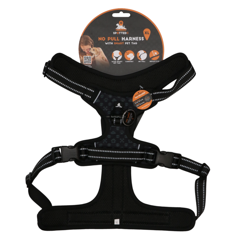 Spotted! Harnais Pro No Pull Gris foncé XL