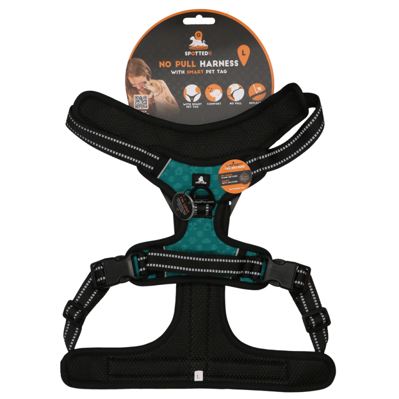 Repéré ! Harnais Pro No Pull Vert L