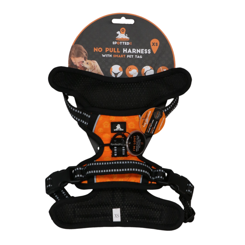 Repéré ! Harnais Pro No Pull Orange XS