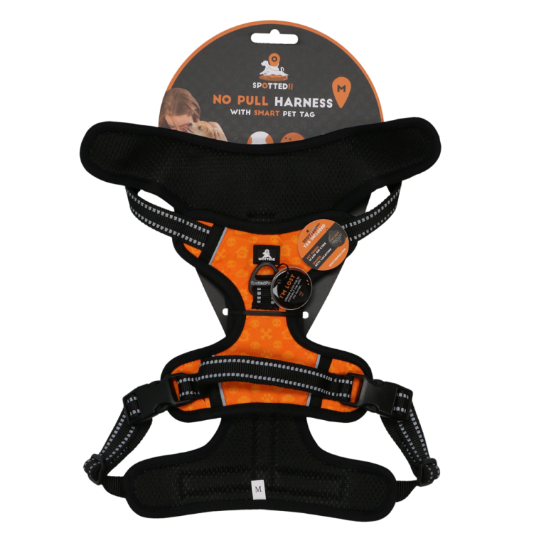 Repéré ! Harnais Pro No Pull Orange M