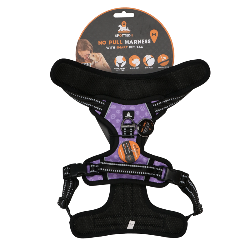 Repéré ! Harnais Pro No Pull Violet M