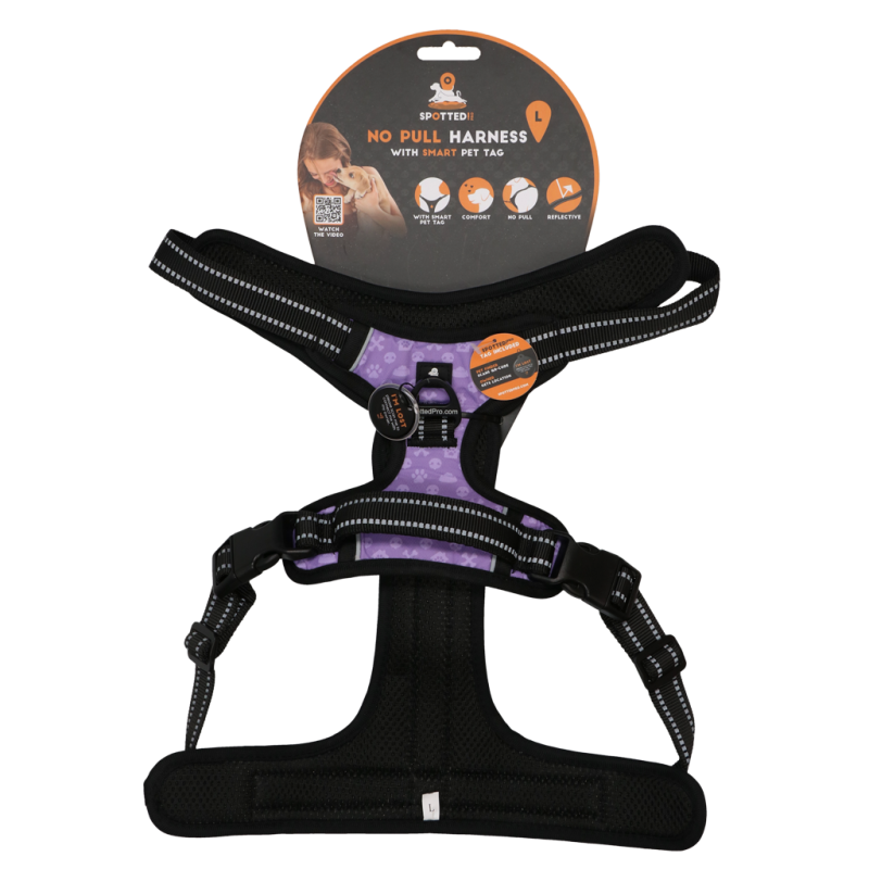 Repéré ! Harnais Pro No Pull Violet L