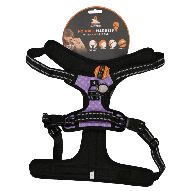 Repéré ! Harnais Pro No Pull Violet XL