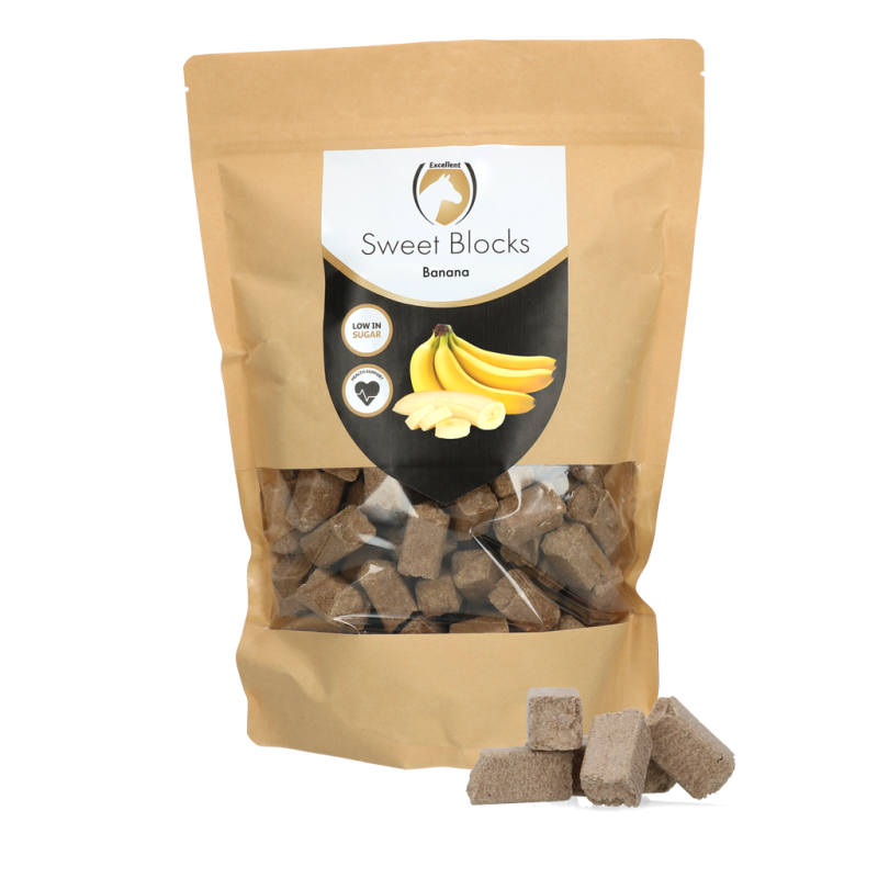 Excellent Horse Sweet Blocks Banane 1 kg
