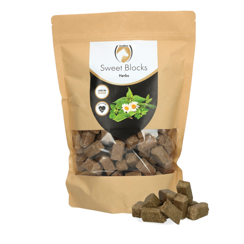 Excellent Horse Sweet Blocks Herbes 1 kg