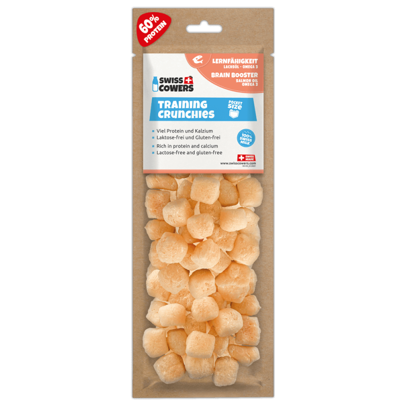 SwissCowers Cheese Crunchies, Stimulant cérébral (30 friandises)
