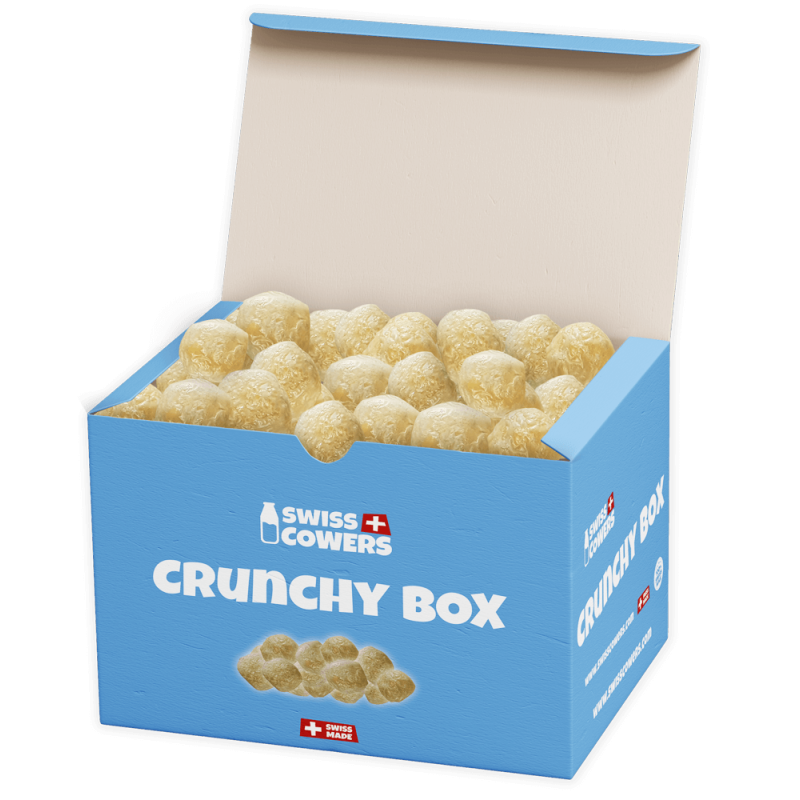 Boîte croustillante SwissCowers Cheese Crunchies (118 friandises)