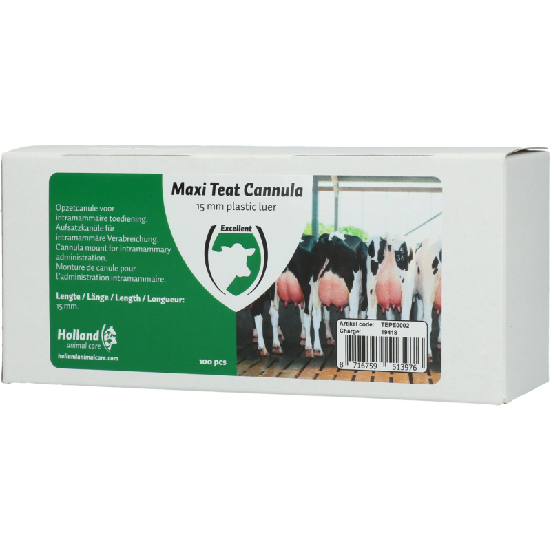 Excellente canule pour tétine Maxi 15 mm, 100 pièces