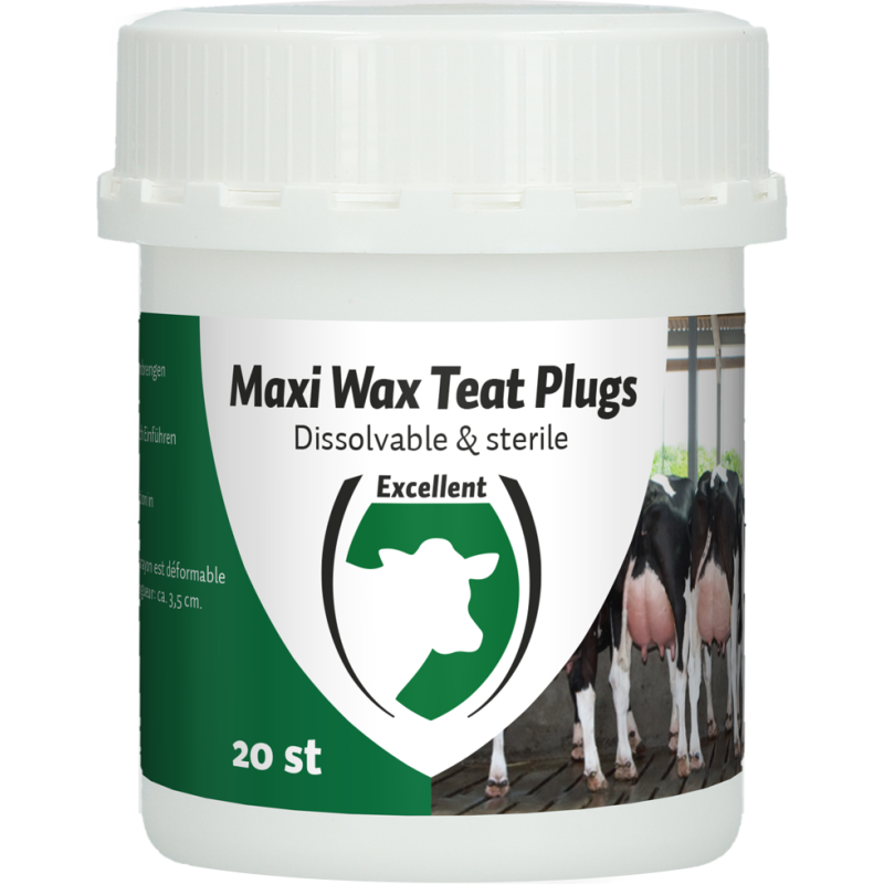 Excellents bouchons de tétine Maxi Wax 20 pièces