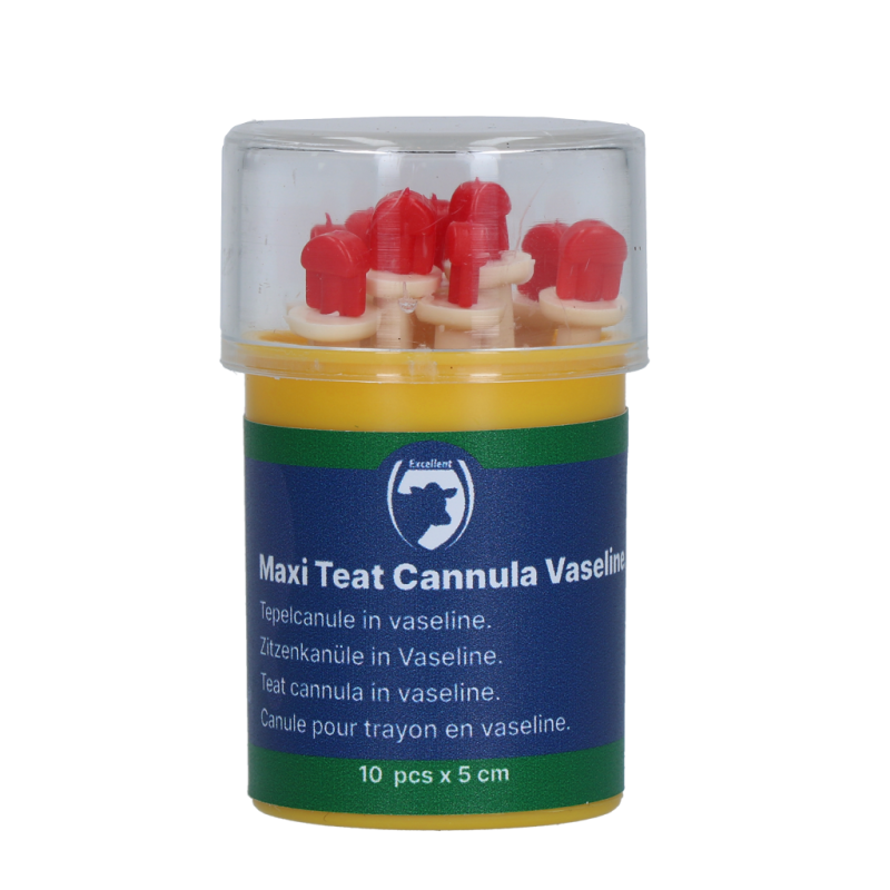 Excellente canule pour tétine Maxi Vaseline 50 mm 10 pièces