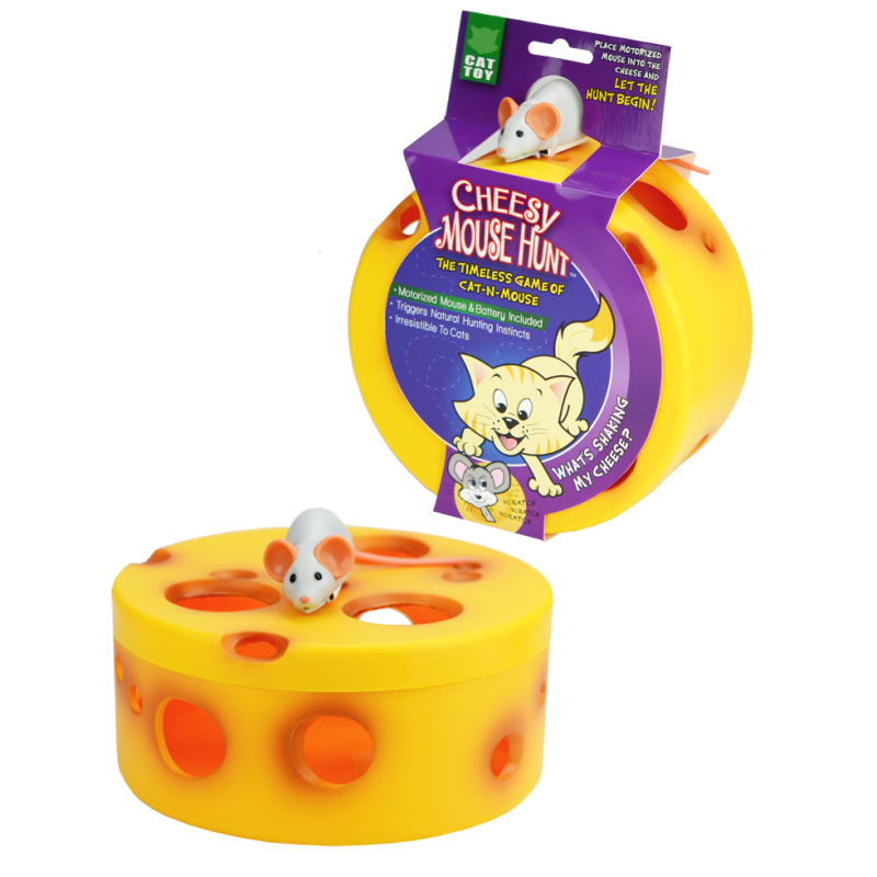 Jouet pour chat VisionSmart Cheesy Mouse Hunt
