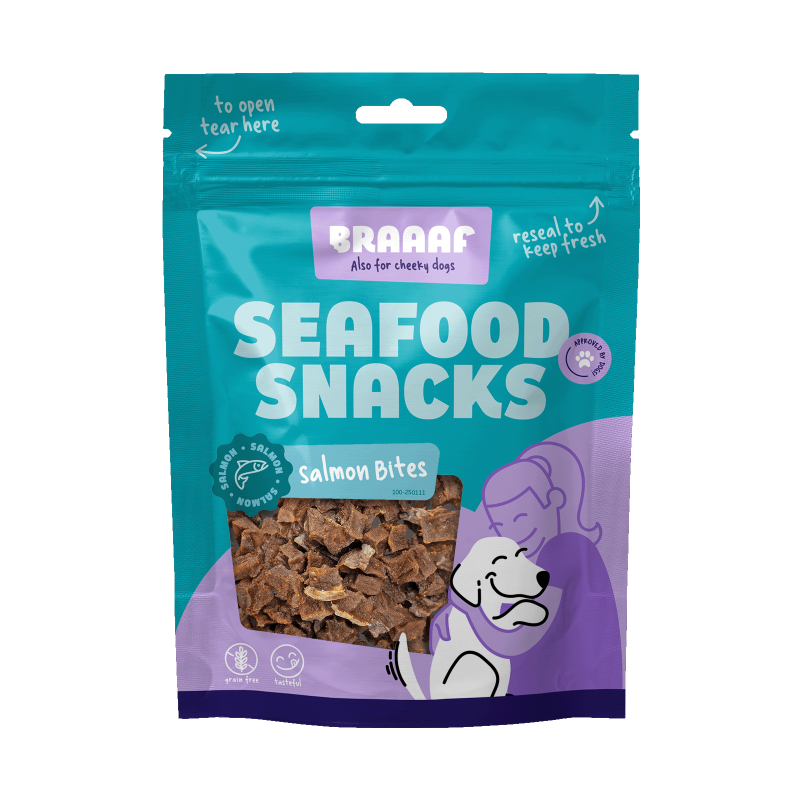 Bouchées de saumon aux fruits de mer Braaaf
