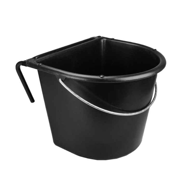 Mangeoire 15 l avec crochet et poignée Noir