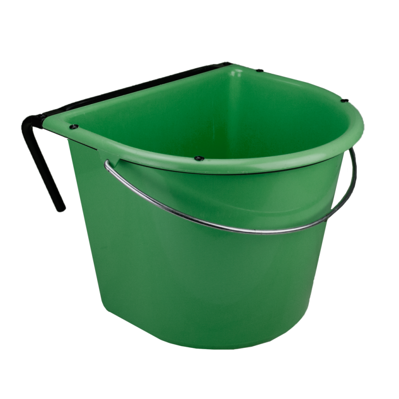 Mangeoire 15 l avec crochet et poignée Vert foncé