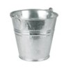 Seau galvanisé à eau, pour chenil et chien. 11L