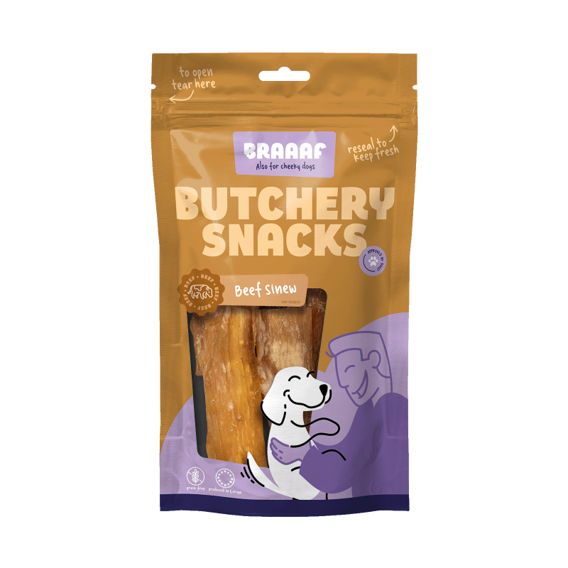 Braaaf Butchery Snacks Tendon de buf 150 g