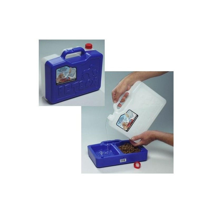 PetBox Voyage, kit réserve d’eau + gamelle double