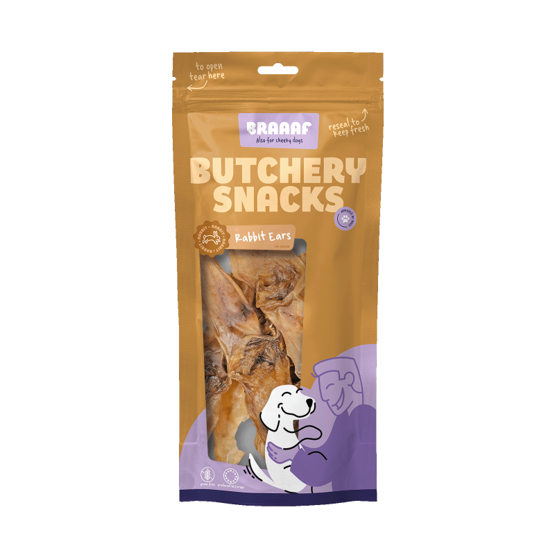 Oreilles de lapin Braaaf Butchery Snacks 80 g