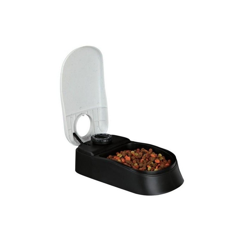 Distributeur automatique de croquettes 1 repas pour chien et chat.
