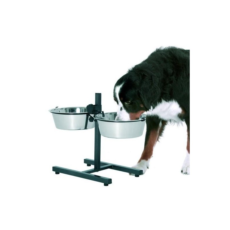 Support double gamelle pour chiens T1
