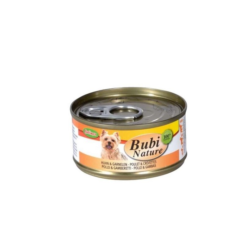 Bubi Nature chien, poulet et crevettes 70g