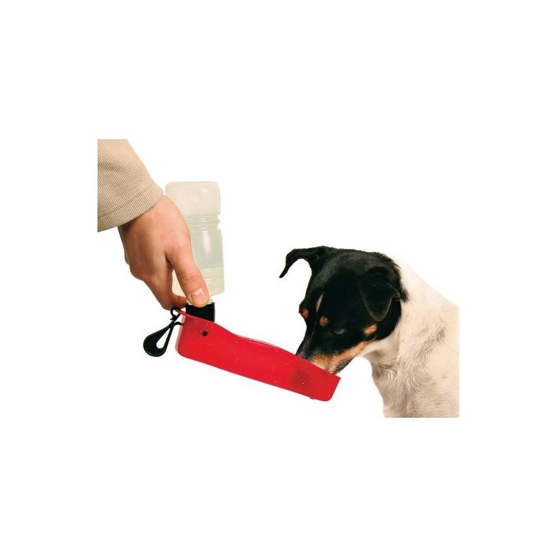 Distributeur d’eau portable pour chien en randonnée. 500ml