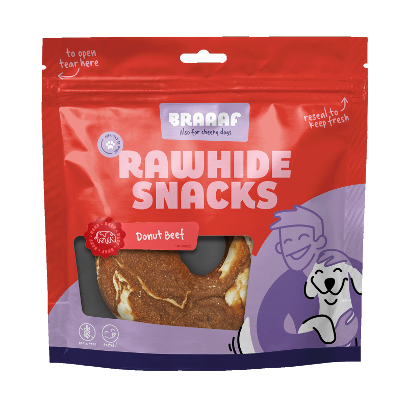 Braaaf Rawhide Donut Buf et Poisson
