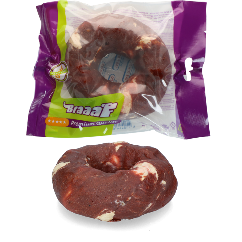 Braaaf Rawhide Donut Agneau et Poisson