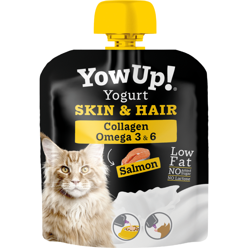 YowUp! Yaourt pour chats, peau et poils de saumon