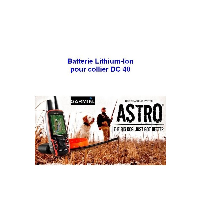 Batterie Lithium-Ion pour collier DC40 - Garmin