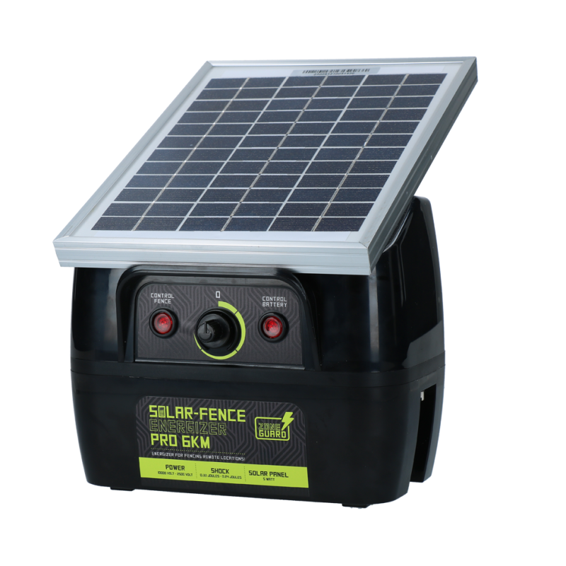 Électrificateur de clôture solaire Zoneguard Pro 6 km