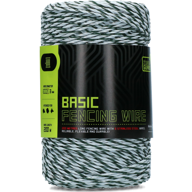 Fil de clôture Zoneguard Basic 3 mm 200 m