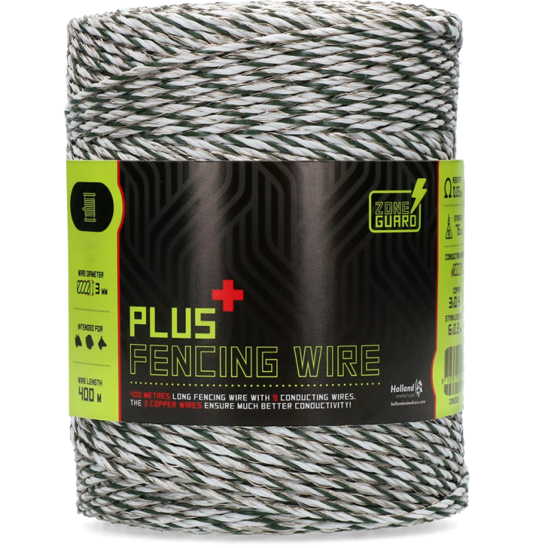 Fil de clôture ZoneGuard Plus 3 mm 400 m