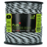 Corde de clôture ZoneGuard 6 mm Plus noir et blanc 200 m