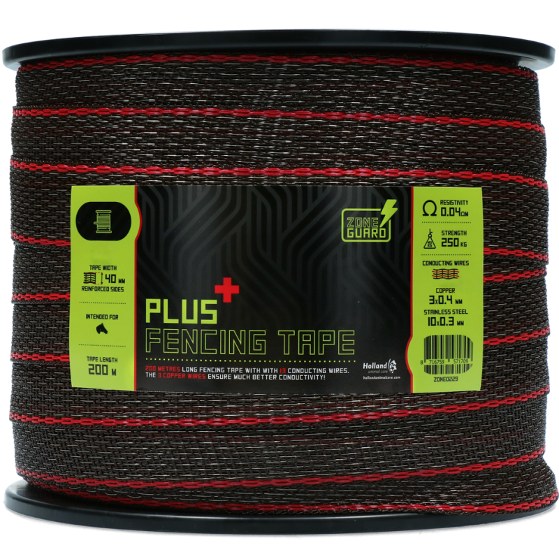 Ruban de clôture ZoneGuard 40 mm Plus marron 200 m