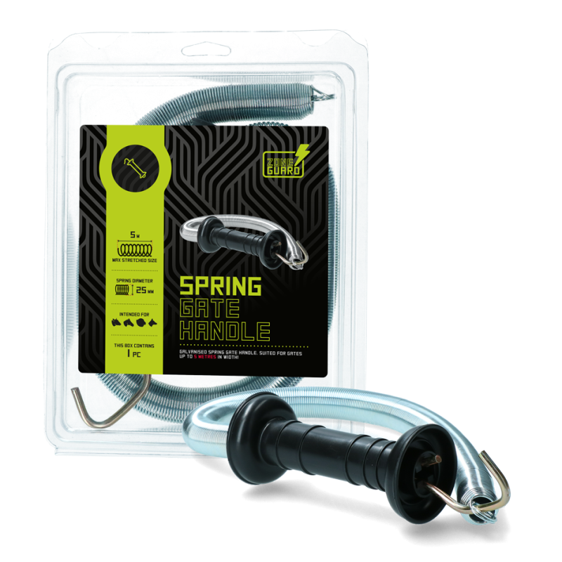 Poignée de portail ZoneGuard avec ressort 25 mm