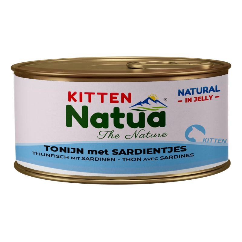 Natua Natural Classic Canette de thon aux sardines pour chat (chaton)